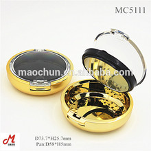 MC5111 Funda de polvo de fundación de maquillaje de base prensada de oro